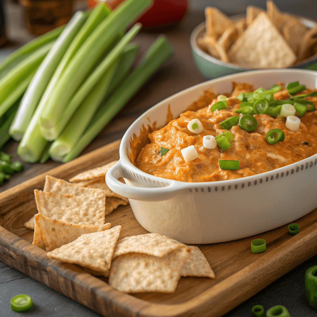 high protein buffalo chicken dip