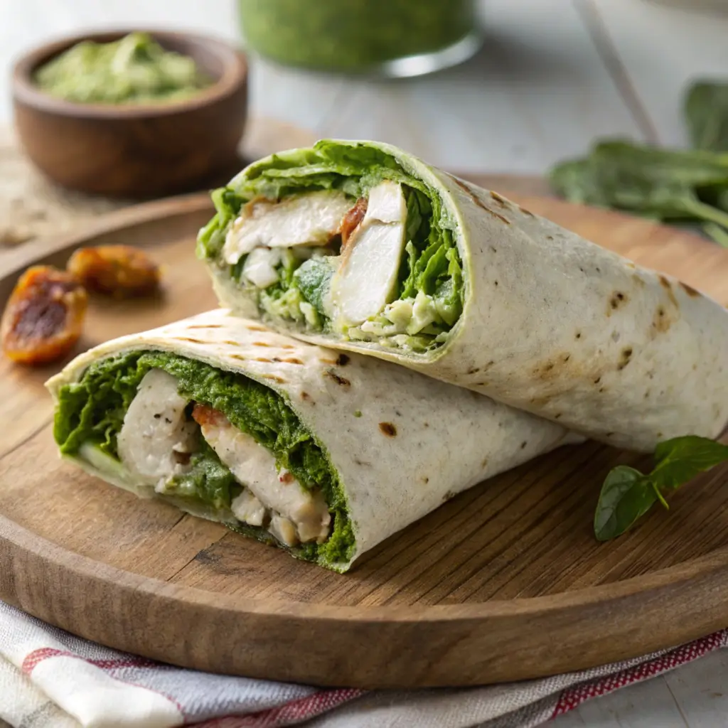 Chicken Pesto Wraps