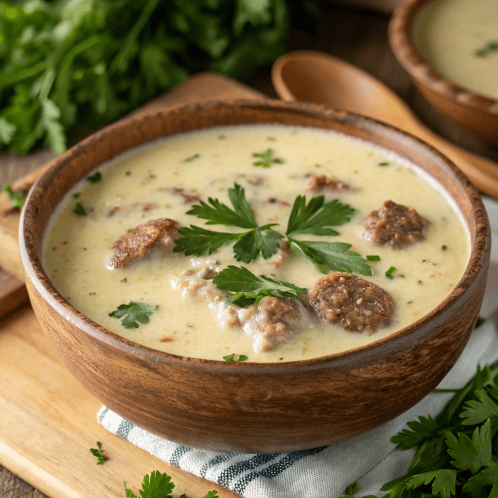 creamy parmesan italian sausage soup