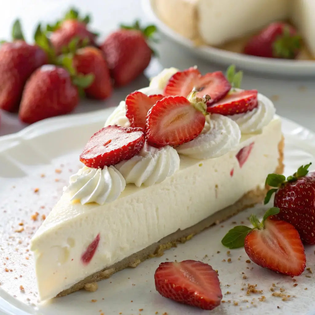 3 Ingredient No Bake Cheesecake